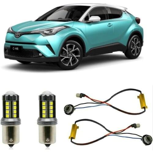 Fog lamps For TOYOTA C-HR X1 Stop lamp Reverse Back up bulb Front Rear Turn Signal error free 2pc
