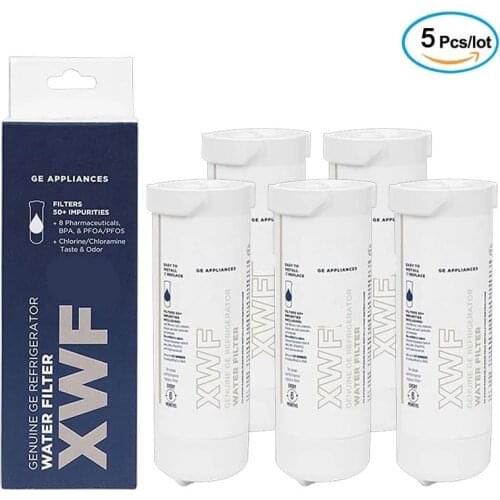 Replace ge xwfe xwf cooler water filter, 5 packs