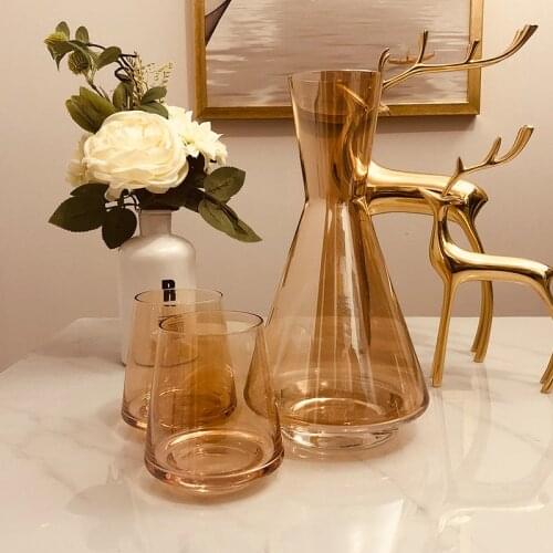 Party Cup Glass Barware Bottle Kitchen Whisky Exquisite Colorful Barware Vintage Amber Set Vaso Chupito Bar Accessories EI50BW