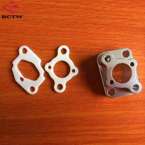 CNC Alloy Manifold ZENOAH ENGINE PARTS Upgrade Parts Set for 1/5 HPI KM ROFUN ROVAN BAJA 5B 5t 5sc RC CAR Toys Parts