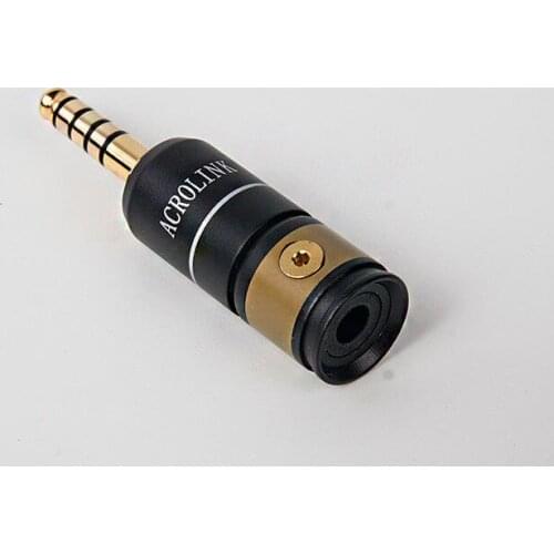 ZEROZONE 1pcs FP-4457(G)4.4mm NW-WM1Z/A Gold Plated Balanced Headphone Plug L9-35