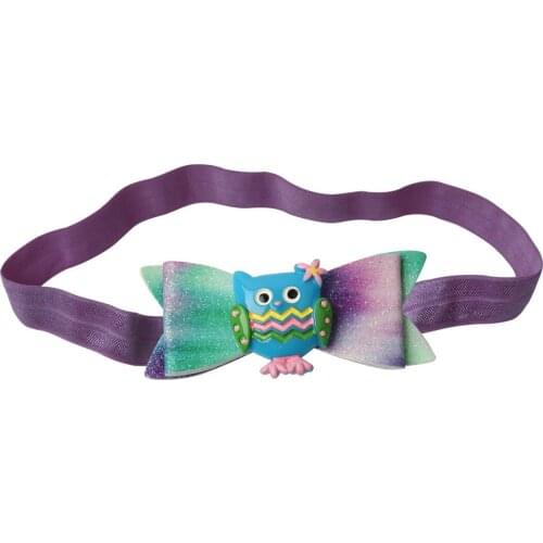 1 Piece Glitter Bright Color Flamingo Headbands Animal Owl Mermaid Bling Bling Crown Hairbands Children Hair Accessories