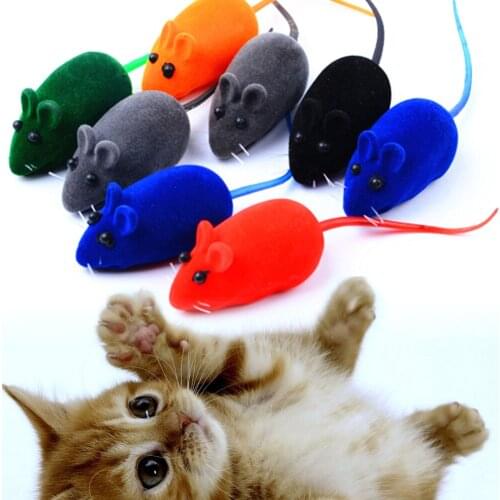 10pcs/set Mouse Cat Toy Squeak Noise Sound Rat Little Mouse Toy Dog Pet Playing Cat products Pets Cat Toy Mouse For Kids Toys