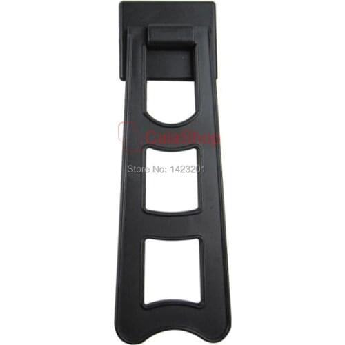 10 Pcs / Lot 134mm Plastic Black Ladder Shape Picture Frame Painting Hangers Photo Supplies Accessories Advertising Holding