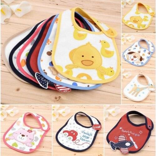 10Pc/Lot Mixed sales cotton baby bibs waterproof infant bibs(send by boys' or girls') aTRK0010