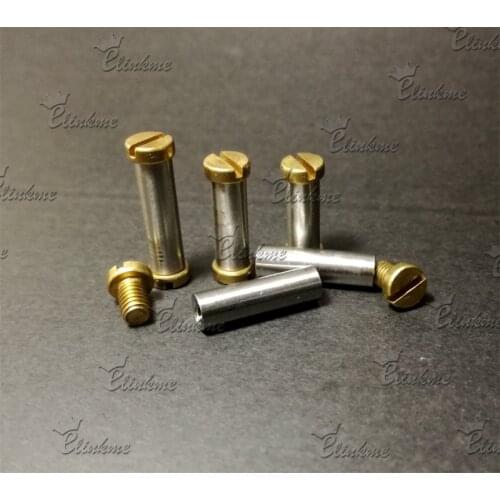 21.5mm *5mm chicago screw Slotted brass head screw for knife DIY tool Suitable for 5mm hole