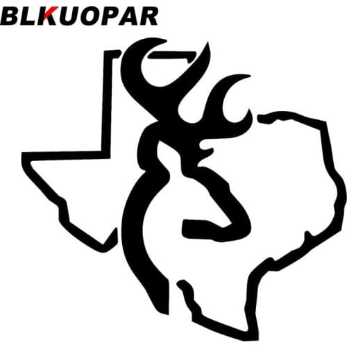 BLKUOPAR for Texas Deer Car Stickers Creative Die Cut Decals JDM Accessories Trunk Skateboard Waterproof Snowboard DIY Goods