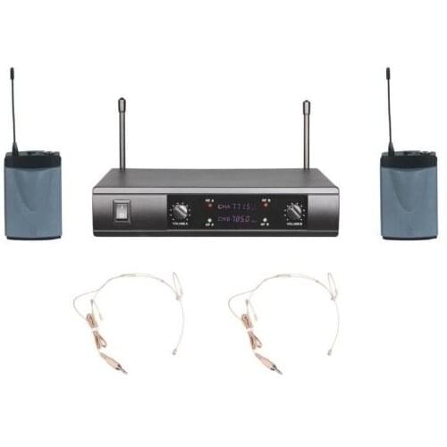 Bolymic PRO UHF DUAL WIRELESS BEIGE HEADSET MICROPHONE SYSTEM W SSHURE WIRELESS UT4