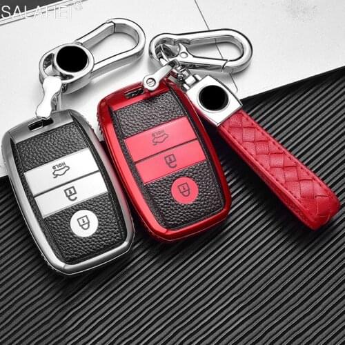TPU Car Remote Key Case Cover For Kia KX3 KX5 K3S RIO Ceed Cerato Optima K5 Sportage Sorento Protect Shell Holder Accessories