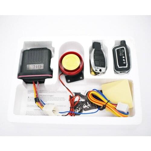 2 Way Motorcycle Alarm System Scooter Dual Remote Engine Start/Sop Alarms Universal DC 12V Motorbike Motor Anti-theft Alarma