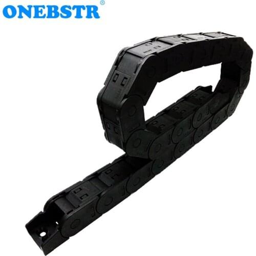 JFLO 1 Meter 25x25mm Wire Carrier Cable Drag Chain Closed On Both Sides Towline With End Joints Transmission Free Shipping