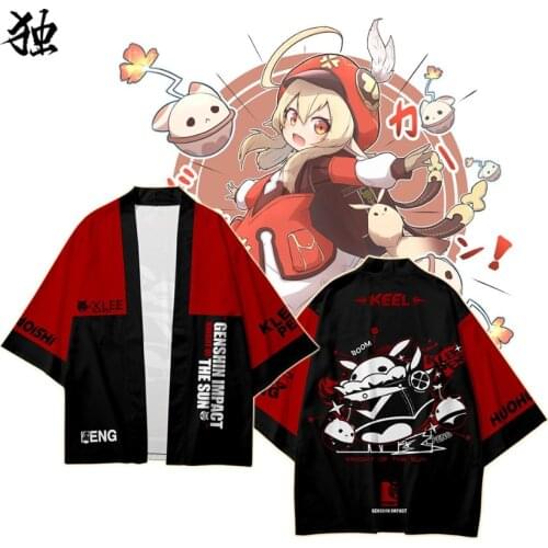 Genshin Impact 3D Printing Japanese Kimono Haori Yukata Cosplay Women/Men Fashion Summer Short Sleeve Streetwear Jackets Clothes