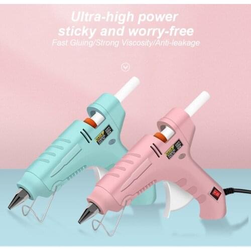 20W Hot Melt Glue Gun With 7/11mm Glue Sticks Mini Industrial Guns DIY Heat Temperature Thermo Electric Repair Tool High Quality