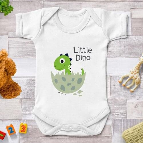 Newborn New Romper Baby Girls Clothes Kawaii Little Dinosaur Printed Baby Boys Bodysuit Ropa Bebe One-Pieces Fashion Onesie
