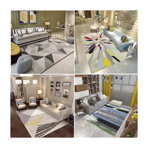 AIBOULLY 24 pattern carpet living room rug modern minimalist home sofa coffee table mat Nordic rectangular floor mats washable