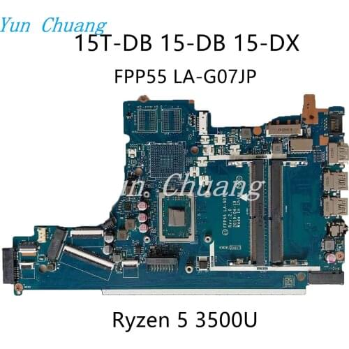L46515-601 L46515-001 FPP55 LA-G07JP For HP 15T-DB 15-DB 15-DX Series Laptop motherboard Ryzen 5 3500U DDR4 100% test work