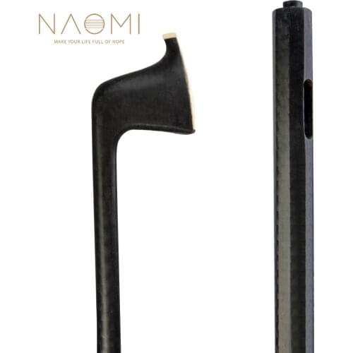 NAOMI Grid Carbon Fiber Bow Stick DIY 4/4 Violin Bow Unfinished Light Weight Bow Stick