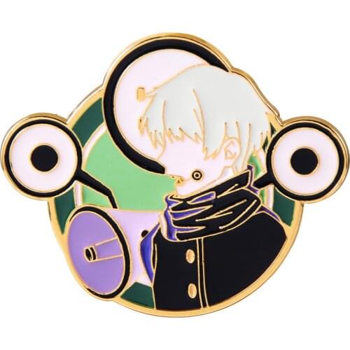 Game Jujutsu Kaisen Inumaki Toge Cosplay Metal Brooch Pin Alloy Badge Props