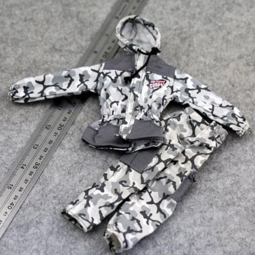 1:6 Scale Male Soldier Clothes Combat Suit Camouflage Jacket Trousers for 12 Inches Military Body Figrues