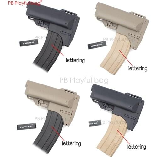 Outdoor water bullet gun multi-functional nylon rear bracket magazine spare rear bracket back cover can open accessories kd21