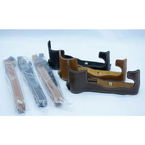 New Vintage Video Camera case half bag for Fujifilm fuji XT2 XT-2 XT3 XT-3 Digital camera High quality Bottom camera bag skin