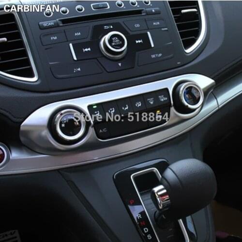 FIT FOR 2012 2013 2014 2015 HONDA CR-V CRV CHROME A/C SWITCH KNOB PANEL COVER TRIM FRAME SURROUND MOLDING ACCESSORIES