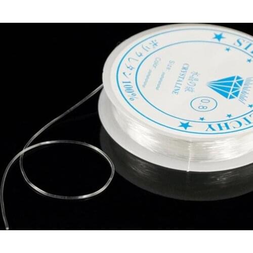 Transparent Stretch Elastic Crystal Line 0.4 0.5 0.6 0.7 0.8 1.0 1.2mm Beading Rope String jewelry Cord DIY Handmade Bracelets