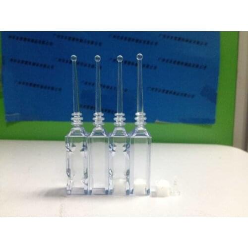 Clear palstic needle tube for serum cosmetic bottle 1ml container