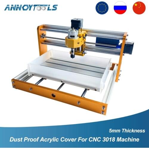 Dust Proof Acrylic Cover For CNC 3018 Engraving Router Woodworking Cutting Accessories Machine 5mm Thickness