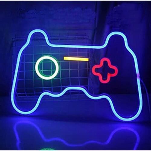 LED Game pad Neon Light Sign Wall Decoration Night sign for Room Decoration Game Fans Gift