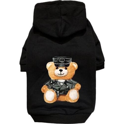 Cotton Pet Dog Hoodies for Small Dogs Fashion Clothing French Bulldog Print Hoodies Chihuahua Pug Costume Apparel PC1309