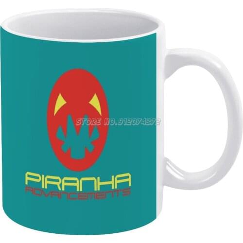 Wipeout League Inspired Piranha Advancemen Coffee Mugs High Fashion Luxury Pattern Ceramic Mug Custom Cup Mugs Coffee Cups Ceram