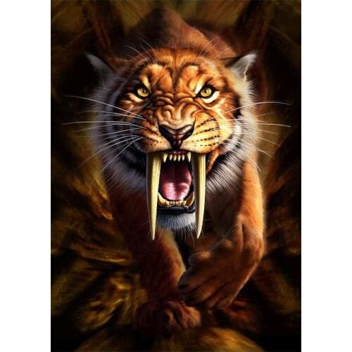 Animal Tigers leopard 5D DIY Diamond Painting Full Drill Mosaic Resin Embroidery Pattern Resin Diamond Cross Stitch Kits