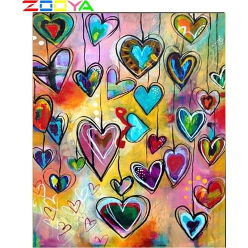ZOOYA 5D DIY cross stitch mosaic diamond painting animal color love diamond embroidery 3D home decoration handmade sp400