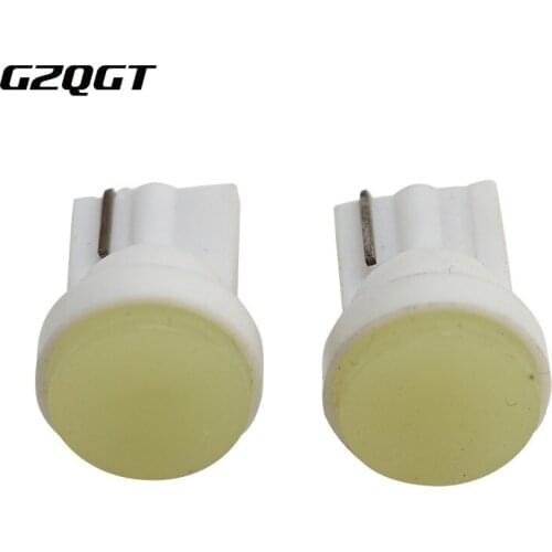 10pcs Ceramic Car Interior LED T10 COB 3D W5W 168 Wedge Door Instrument Side Bulb Lamp Car Light White/Blue/Green/Red/Yellow