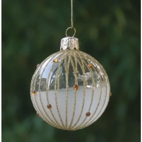 Diameter=6cm 120pcs/pack Different Designs Hand Painting Glass Globe Christmas Day Glass Ball Christmas Day Handmade Glass Craft