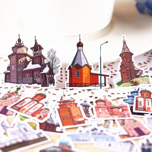 34pcs Creative kawaii self-made Send you a dream city / castle beautiful stickers /decorative sticker /DIY craft photo albums
