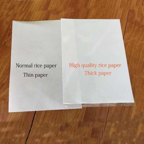 5pcs-25pcs thick rice paper high quality for cakes lollipop icecream chocolate food printing and decoration