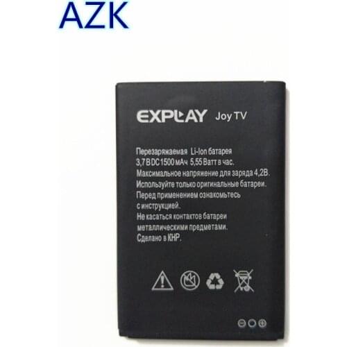 AZK 3.7V 1500 mAh New Replacement Battery For Explay JOY TV phone Bateria Batterie Mobile Phone Batteries