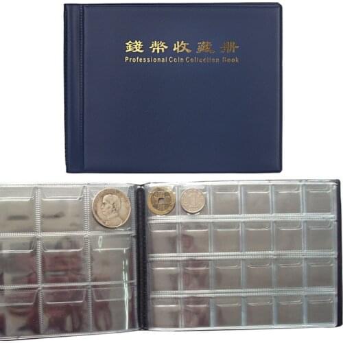 10 Pages 180 Coin Album Coin Holder Coin Storage Collection Case Pockets Tokens Medallions Badges Book