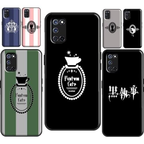 Black Butler Funtom Candy Kuroshitsuji For OPPO A52 A72 A92 A1K A5 A9 A53 A31 2020 F5 F7 Reno 4 Pro 2 Z Find X3 Pro Case Cover