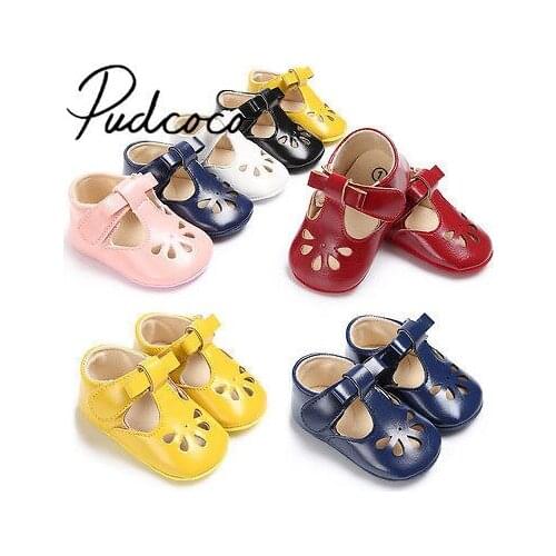 Helen115 Lovely Newborn Baby Girl Soft Sole Shoes Princess Crib Size To 0-18m