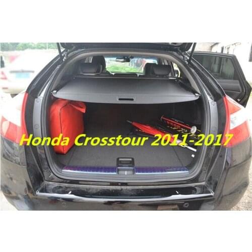 For Honda Crosstour 2012 2013 2014 2015 2016 2017 2018 Car Rear Trunk Security Shield Cargo Cover( Black beige)