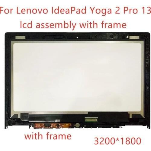 For Lenovo IdeaPad Yoga 2 Pro 20266 LTN133YL01 Full LCD Display Panel Touch Screen Glass Monitor Digitizer Assembly with Frame