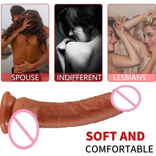 Skin Feeling Dildofor Women Soft Material Penis With Suction Cup Sex Toys for Adults Consoladores Femeninos Brinquedos Eroticos