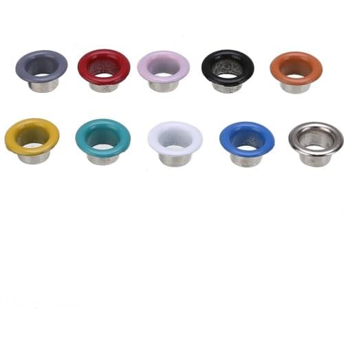 300 Set New 5mm Metal Multicolor Eyelets with Tool Hand Knocking DIY Leather Hole Tools for Clothes Leather Shoes Hat