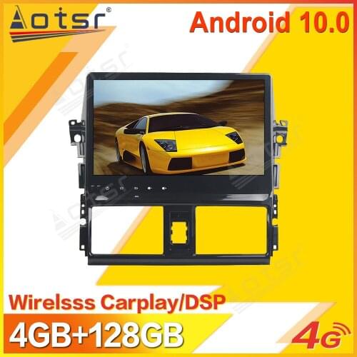 Android Car Multimedia Stereo Player For Toyota Yaris Vios 2013 - 2015 Tape Radio Recorder Auto GPS Navi Head Unit No 2Din 2 Din