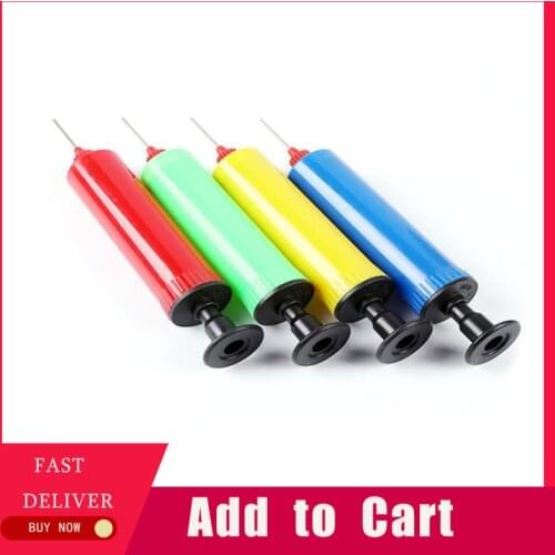 1pcs New Ball Pump Set Hand Pump Inflator Portable Ball Inflating Pump Tools With Air Hose For Sport Soccer Football Basketball