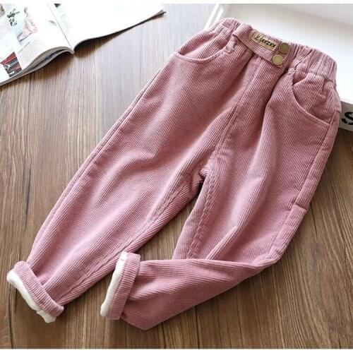 2020 new spring autumn/winter Girls Kids Boys Warm and velvetpants comfortable cute baby Clothes Children Clothing