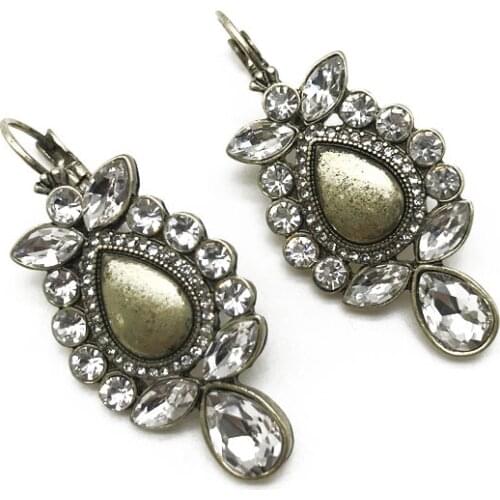New Design Vintage Glass Stones Earring